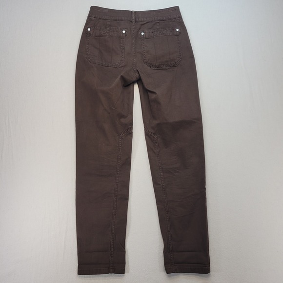 Pilcro The Wanderer Utility Pants Women 24 Brown Tapered High Rise - Picture 3 of 11